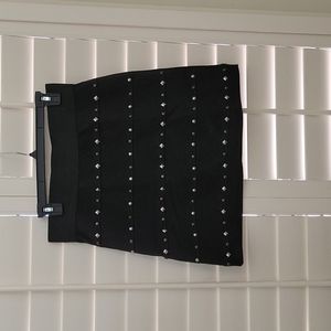 Studded Skirt women's size Medium.  Zipper hook n eye back closure